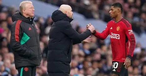 The anticipated Ten Hag bag appears after some swearing is sparked by Man Utd substitutions