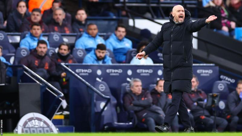 Erik ten Hag claims that Manchester United is vying for a fifth-place finish and a potential Champions League spot.