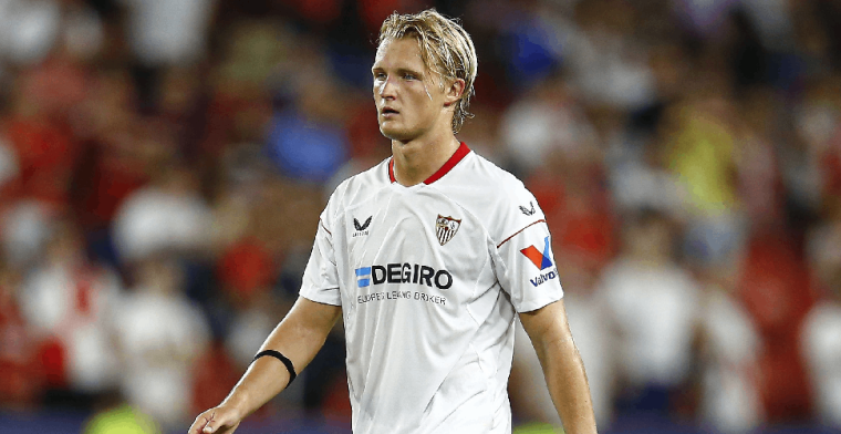 Kasper Dolberg regresa a Sevilla La LigaStencils. kgm