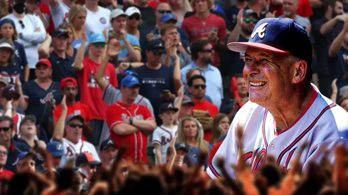 Legendary Bobby Cox Receives Standing Ovation During Rare Visit to Truist Park for…..