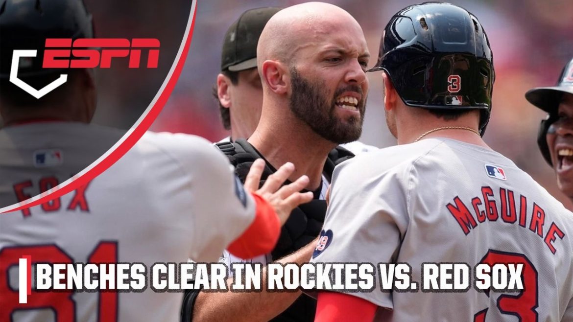 Chaos on the Diamond: Red Sox vs. Rockies Benches Clear in Heated Confrontation