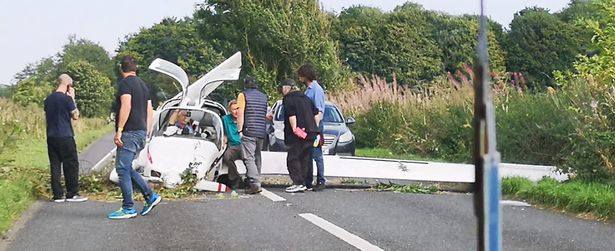 Shocking Incident: Plane Crashes on A419 in Gloucestershire, Narrowly Missing Cars After Sudden Nose Dive