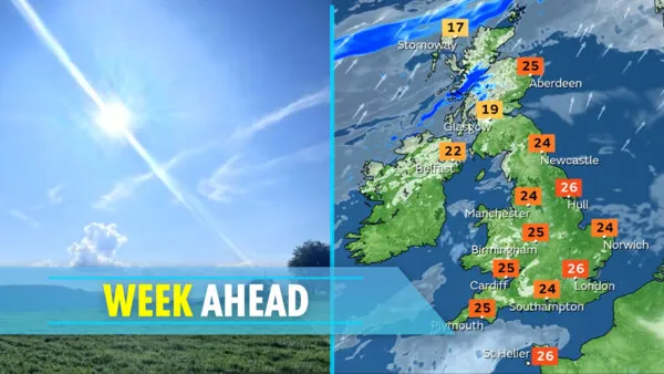 Glorious Sunshine: UK Set for a Delightful 25°C Weekend Before Rain Returns Next Week