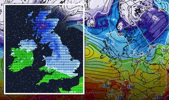 Chilling Arctic Blast Grips UK: Thermometer Drops to -2C Today with Map Revealing Potential Rain, Hail, and Thunder Areas