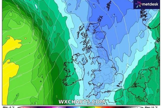 UK Braces for Arctic Blast: Temperatures to Plummet to -4°C as Cold Front Approaches