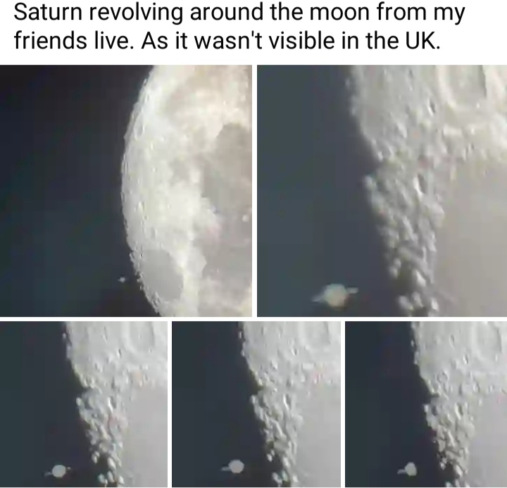 “Saturn’s Celestial Dance: A Spectacular Sight from the Moon!”