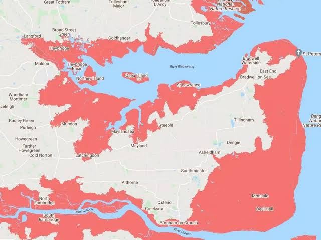 Drowning Futures: Essex Areas at Risk of Inundation Within Six Years